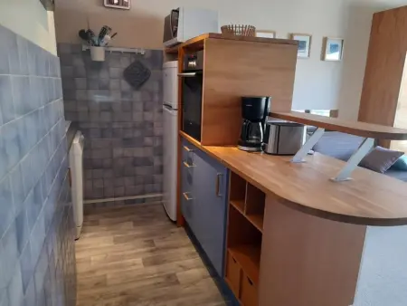 Studio cabine 6 personnes au pied des pistes à Gourette, séjour avec balcon, parking - Photo 4