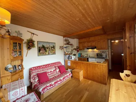 Appartement cosy 4 pers, au coeur de Crest-Voland, proche pistes, parking, balcon - Photo 2