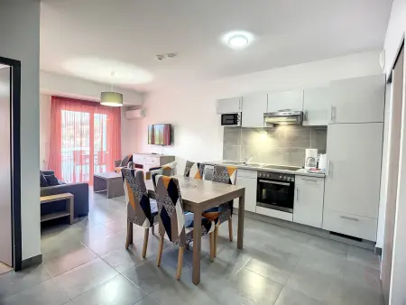 Bel F2 climatisé, terrasse, parking, à 50m des Thermes de Lamalou-les-Bains, animaux acceptés - Photo 1