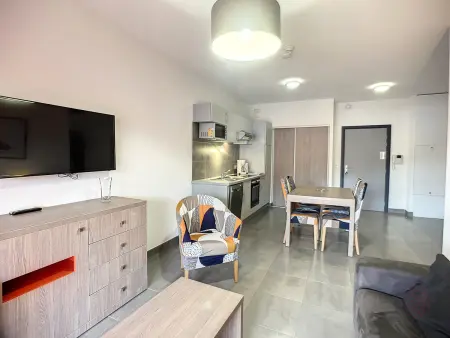 Bel F2 climatisé, terrasse, parking, à 50m des Thermes de Lamalou-les-Bains, animaux acceptés - Photo 4