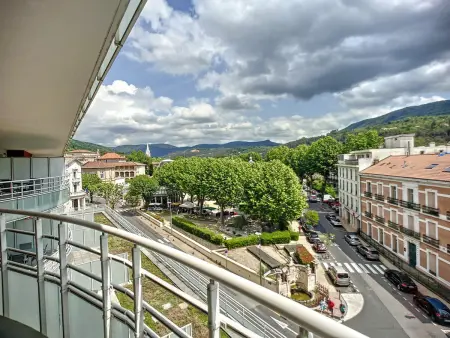 Bel F2 climatisé, terrasse, parking, à 50m des Thermes de Lamalou-les-Bains, animaux acceptés - Photo 16