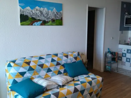 Pied des pistes, 2 pièces pour 5 pers, balcon, vue vallée - Photo 3