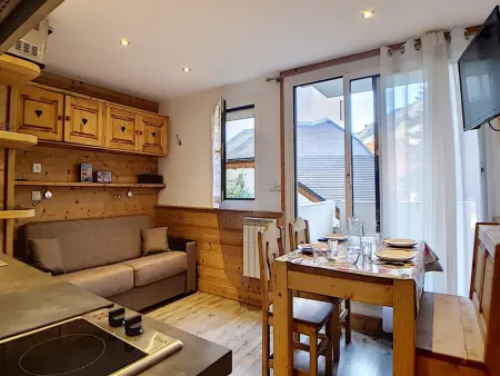 Studio rénové proche pistes avec balcon, 4 personnes - Photo 3