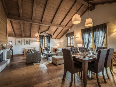 Duplex charme Courchevel 1850 avec cheminée, 6 personnes - Photo 1