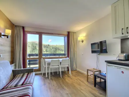 Charmant 2 pièces sur pistes, balcon sud, animaux admis, Wi-Fi - Photo 1
