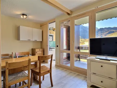 Studio divisible Sud, balcon vue pistes, Belle Plagne - Photo 2
