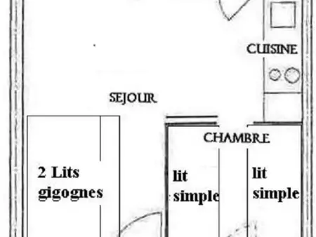 Appartement rénové 2 pièces, ski aux pieds, 4 personnes - Photo 7