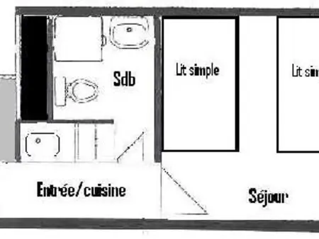 Studio pour 2 au pied des pistes à La Plagne, Appartement 2 personnes à La Plagne - Photo 2