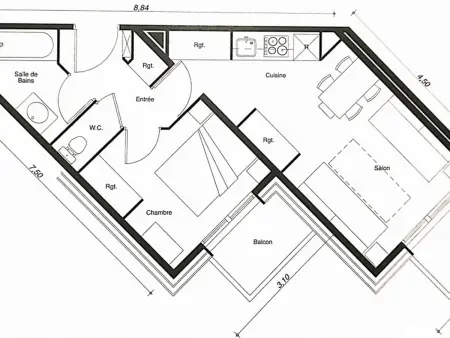 Appartement spacieux 4/5 pers, central avec vue pistes - Photo 2