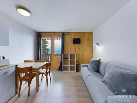 Studio rénové skis aux pieds, balcon sud, parking inclus, proche commerces et garderie. - Photo 6