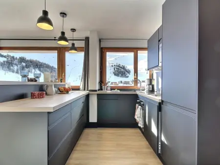 Appartement rénové 3/4 pièces, grand balcon, 8 personnes, accès pistes - Photo 3