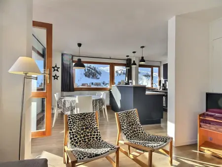 Appartement rénové 3/4 pièces, grand balcon, 8 personnes, accès pistes - Photo 12