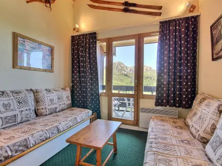 Studio-cabine pour 4 au pied des pistes, vue balcon - Photo 2