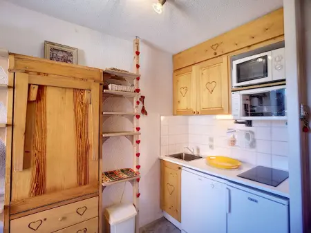 Studio cabine 4 pers, ski aux pieds, Les Menuires - Photo 4