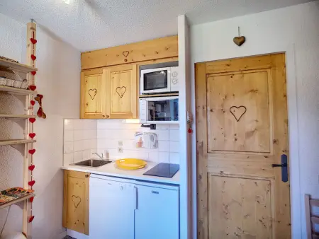 Studio cabine 4 pers, ski aux pieds, Les Menuires - Photo 5