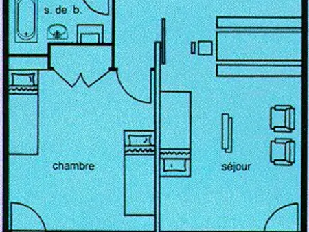 Appartement 2 pièces, 6 personnes, plein sud, centre station, proche des pistes - Photo 6