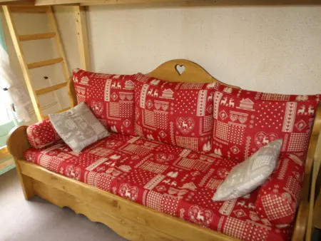 Studio cosy 3 couchages aux Adrets-Prapoutel, balcon exposé est - Photo 3