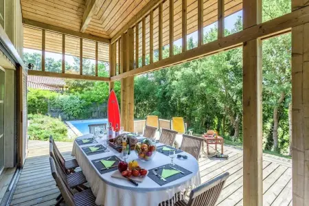 Villas Clairière aux Chevreuils 3, Villa moderne à Moliets avec piscine - Photo 5