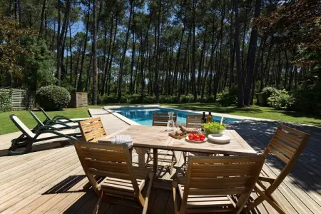 Villas Clairière aux Chevreuils 3, Villa moderne à Moliets avec piscine - Photo 14