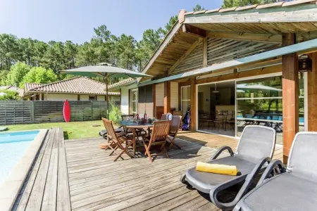 Villas Clairière aux Chevreuils 3, Villa moderne à Moliets avec piscine - Photo 21