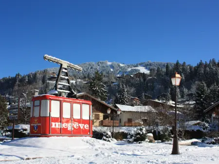 Appartement 2 chambres avec balcon, parking, piscine et Wi-Fi près du centre de Megève - Photo 12