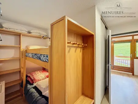 Studio + cabine 4 pers 24m², ski aux pieds, parking à proximité - Photo 8