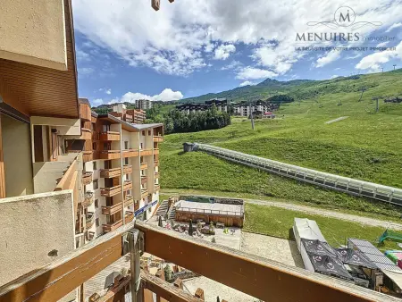 Studio + cabine 4 pers 24m², ski aux pieds, parking à proximité - Photo 15