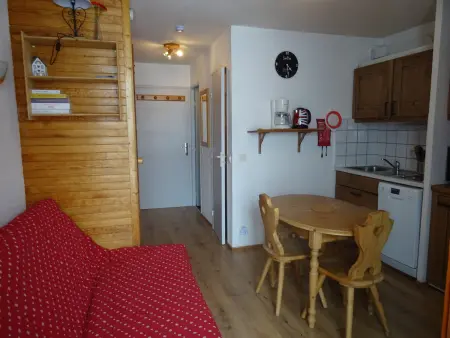 Studio cosy pour 3 pers, balcon sud, proche pistes et commerces, Arc 2000 - Photo 1
