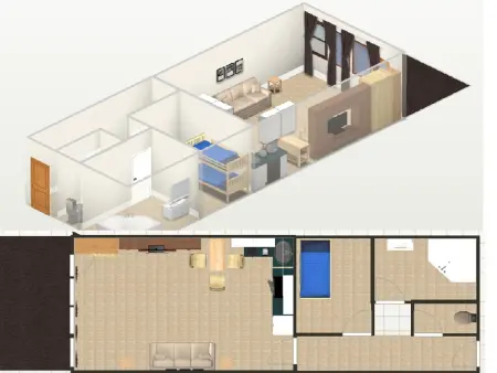 Studio cabine rénové au pied des pistes avec wifi et animaux acceptés - Photo 11