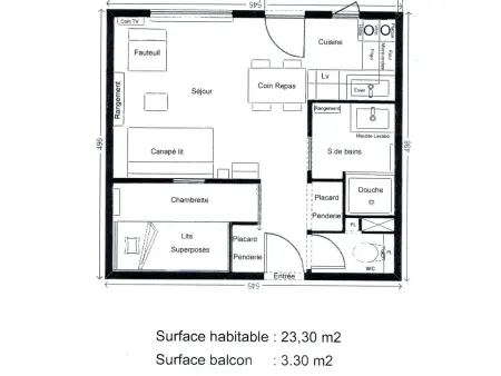 Studio-cabine rénové, 4 pers, sur les pistes, Belle Plagne - Photo 2