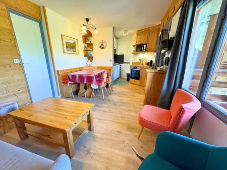 Appartement 2 pièces cabine pour 5 pers, skis aux pieds, balcon sud-ouest, Reberty 2000 - Photo 1