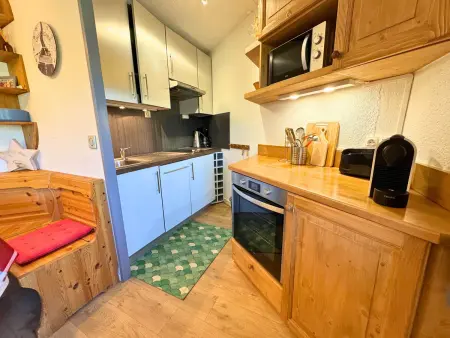 Appartement 2 pièces cabine pour 5 pers, skis aux pieds, balcon sud-ouest, Reberty 2000 - Photo 2