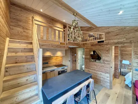 Chalet moderne pour 4 pers avec parking et Wifi à Crest-Voland - Photo 6
