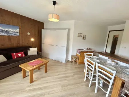 Studio avec Piscine Chauffée, Tennis & Balcon - 4 Couchages à Megève - Photo 1