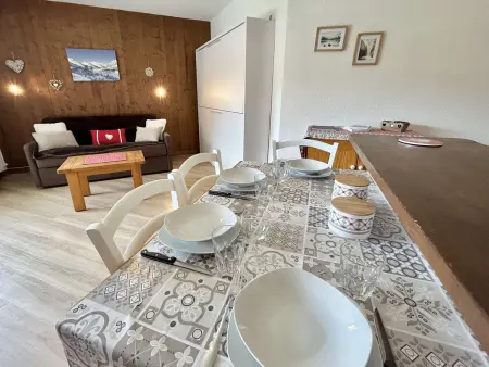 Studio avec Piscine Chauffée, Tennis & Balcon - 4 Couchages à Megève - Photo 3