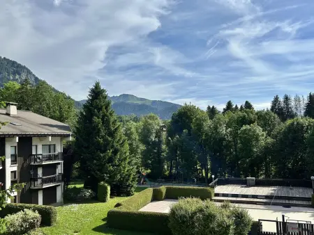 Studio avec Piscine Chauffée, Tennis & Balcon - 4 Couchages à Megève - Photo 11