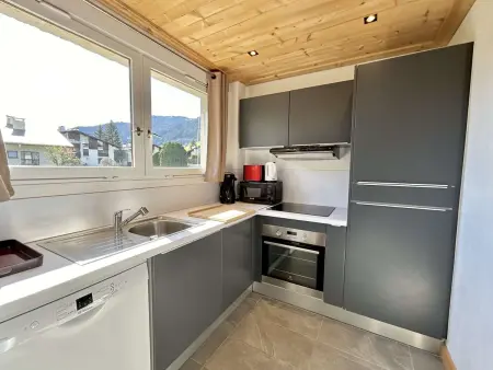 Appartement cosy 2 pièces avec balcon, proche centre et télécabine, piscine et tennis en été - Photo 7