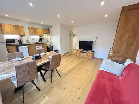 Studios + Cabine à Megève, 4 Couchages, 500m des Remontées, Balcon Sud, Parking Inclus - Photo 1