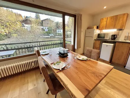 Studios + Cabine à Megève, 4 Couchages, 500m des Remontées, Balcon Sud, Parking Inclus - Photo 5