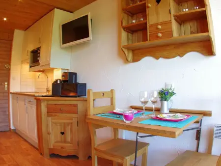Studio cosy, animaux admis, parking disponible, Valmorel - Photo 4