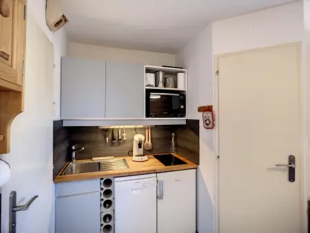 Studio cabine 4 pers, ski aux pieds, Les Bruyères - Photo 2
