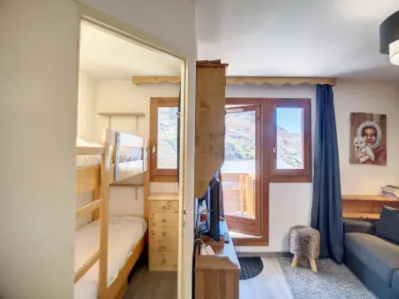 Studio cabine 4 pers, ski aux pieds, Les Bruyères - Photo 9