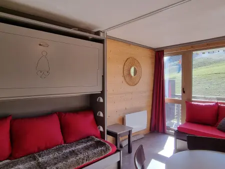 Studio cosy avec accès direct pistes, vue piste, animaux admis - Photo 3