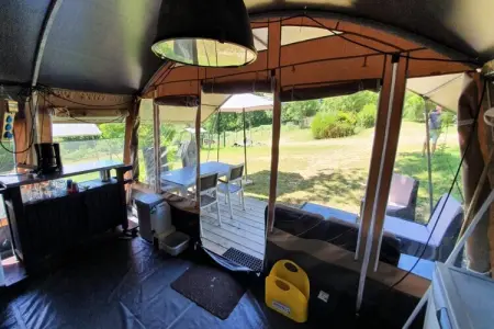 Camping Le Clou 1, Lodge en Dordogne avec vue - Photo 15