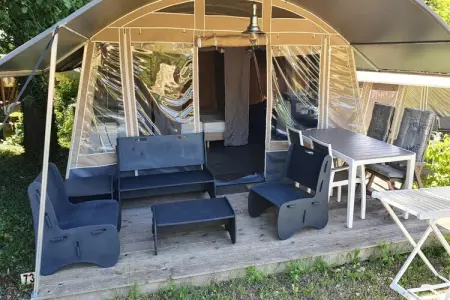 Camping Le Clou 1, Lodge en Dordogne avec vue - Photo 24
