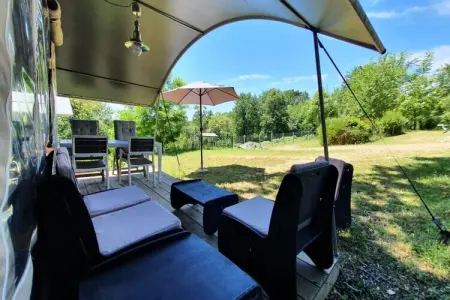 Camping Le Clou 1, Lodge en Dordogne avec vue - Photo 26