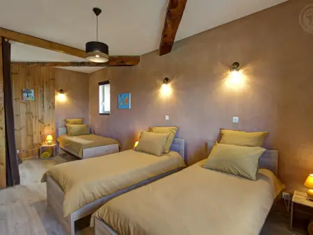Spacieux gîte en campagne avec piscine et spa, Gite 10 personnes à Néronde - Photo 17