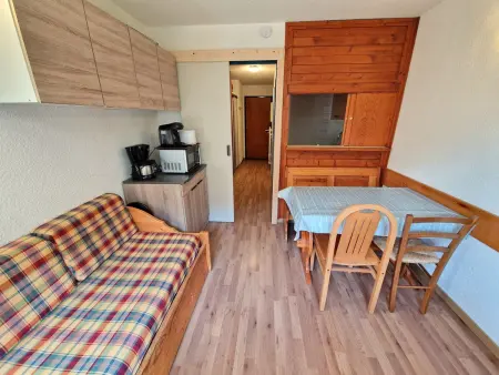 Studio 4 pers au coeur de Valfréjus avec balcon, cuisine équipée, casier à skis - Photo 1