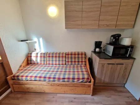 Studio 4 pers au coeur de Valfréjus avec balcon, cuisine équipée, casier à skis - Photo 14