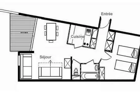 Appartement spacieux avec balcon, proche des pistes, WIFI inclus - Photo 11